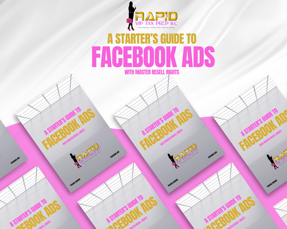 A Starter's Guide to Facebook Ads – Fully Editable in Canva with MRR!