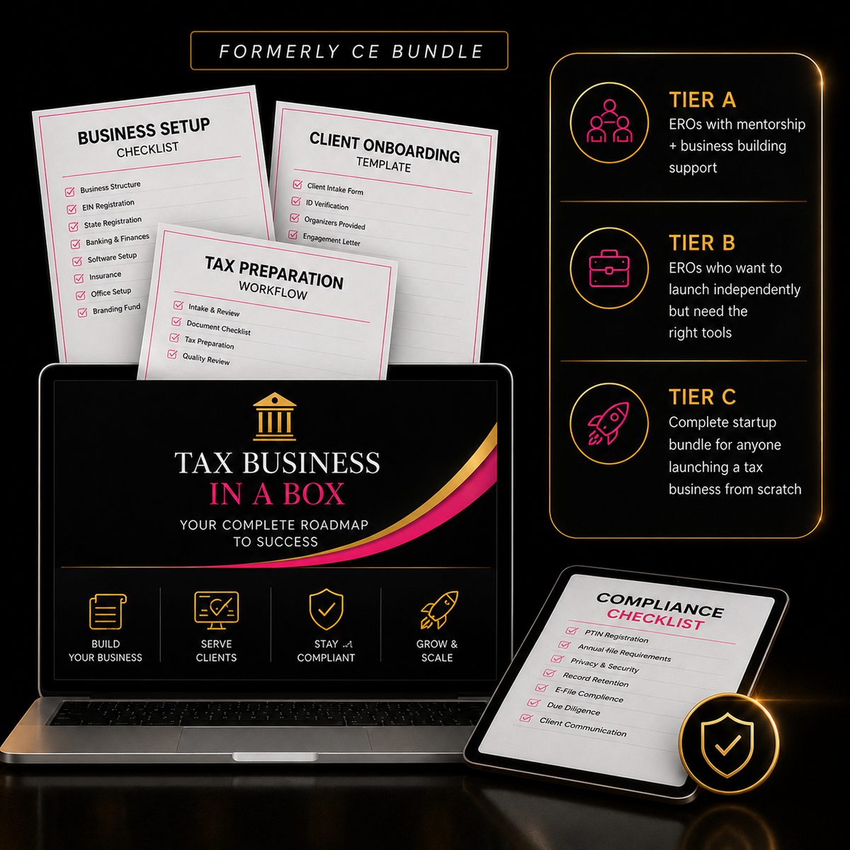 Tax Business in a Box (3 Tiers – Formerly “CE Bundle”)