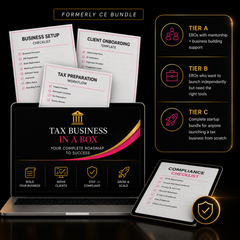 Tax Business in a Box (3 Tiers – Formerly “CE Bundle”)